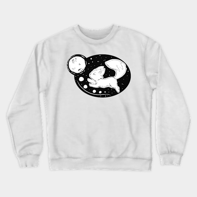 Fox Crewneck Sweatshirt by Dumplynn's Doodles